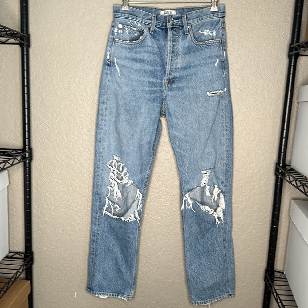 90s Mid Rise Straight Fit Jeans Color: Fall Out - Picture 6 of 14